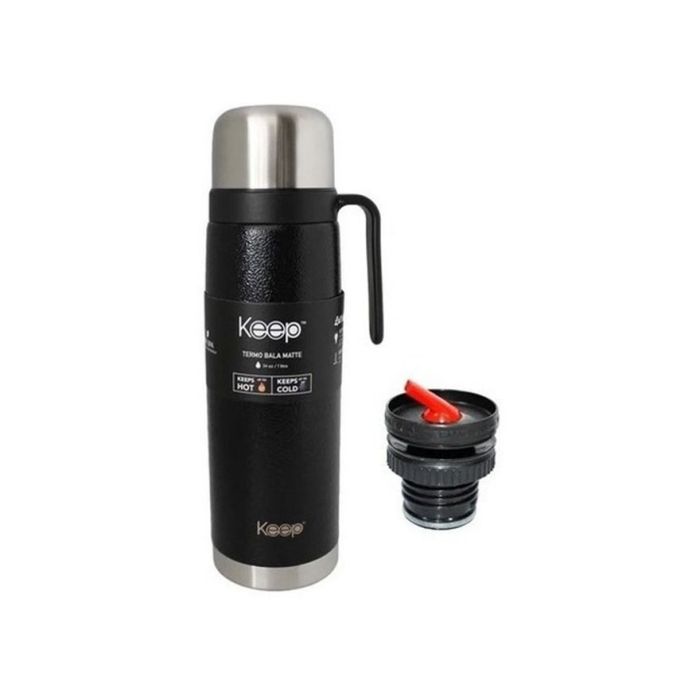 Termo para mate Contigo Black Matte 1,1 L con manija